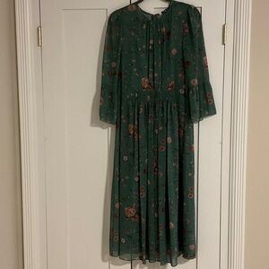 LK Bennett soft Green Floral Dress